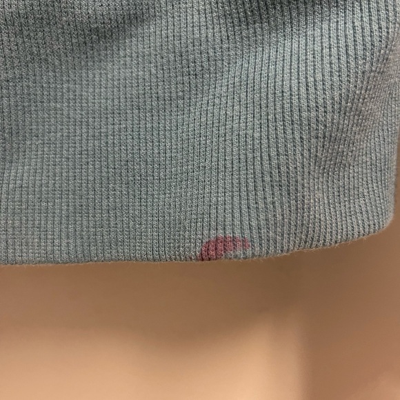 Roxy Teal Floral Sherpa-Lined Hoodie with Orange Drawstrings - Picture 5 of 10